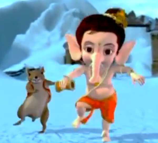 Dancing baby Ganesha rocks the house! But will he get upstaged by his  adorable mice buddies?