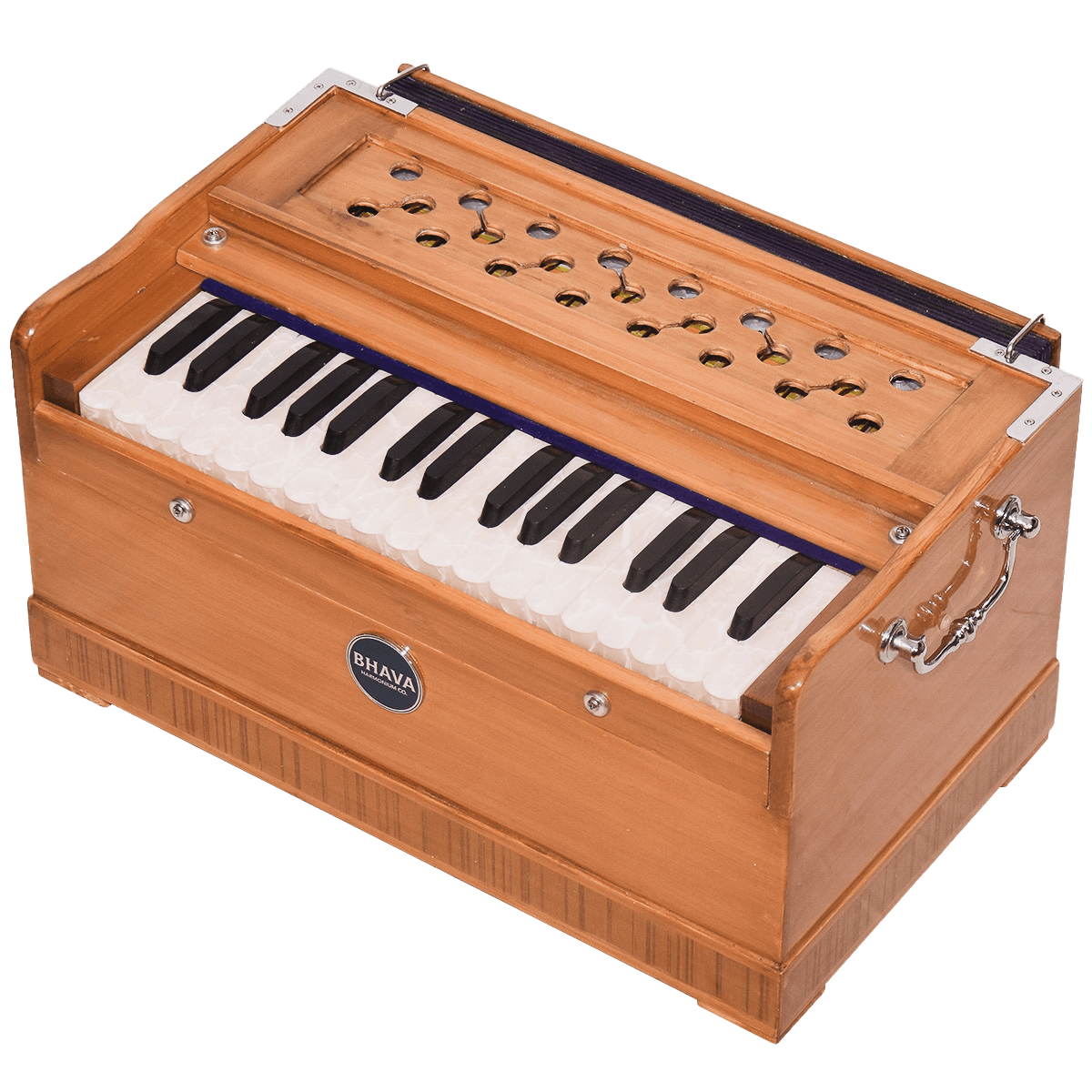 Bhava Lite Harmonium with Natural Finish