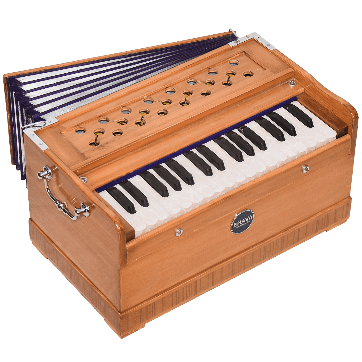 Bhava Lite Harmonium with Natural Finish