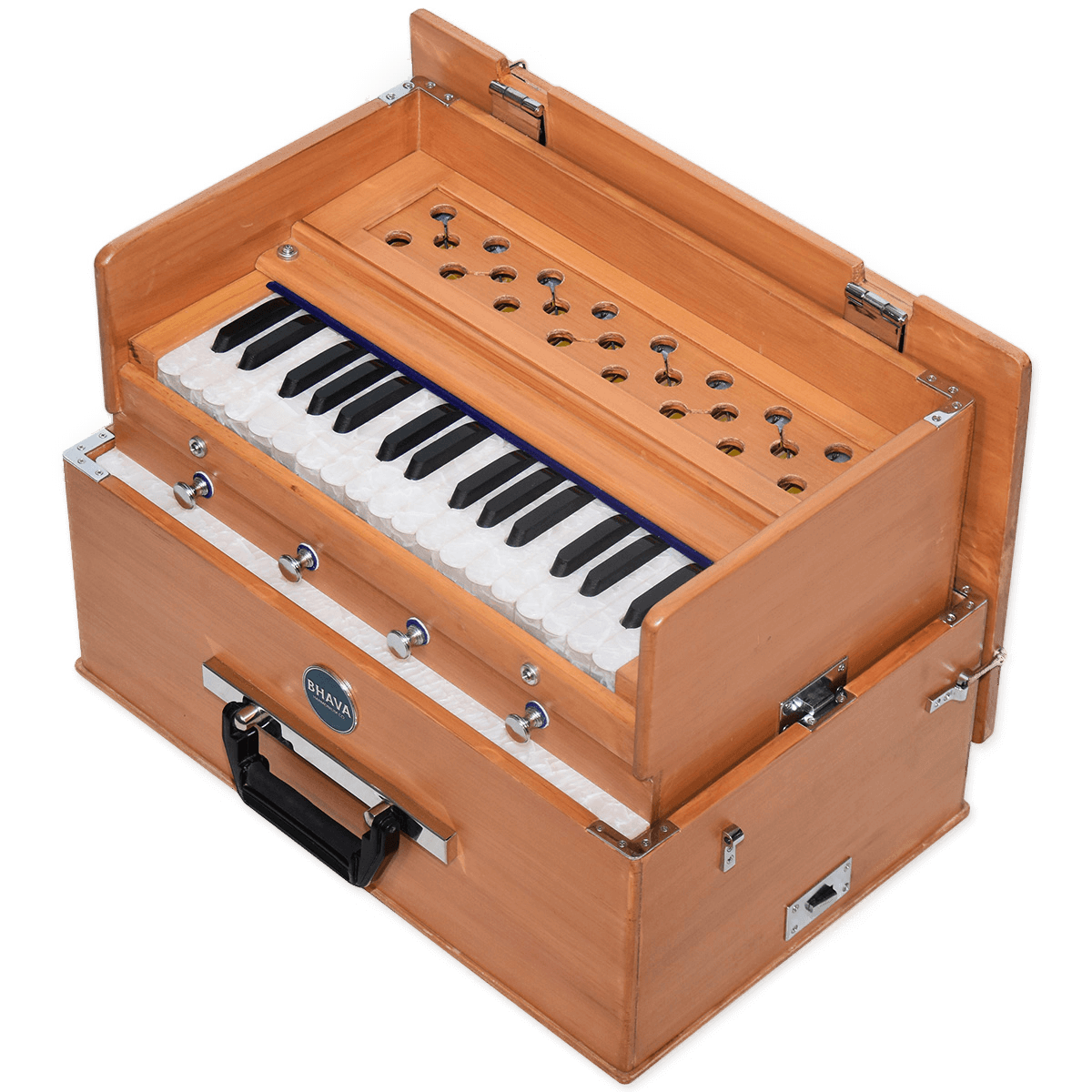 Bhava Mini Harmonium with Natural Finish